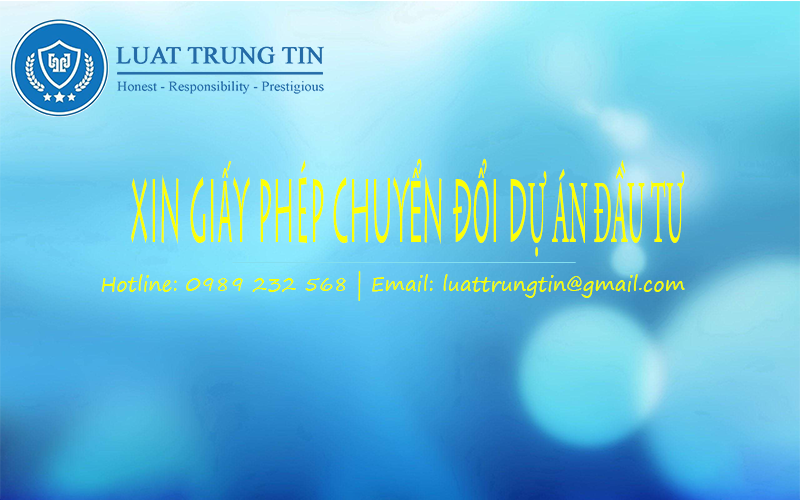 giấy phép thay đổi dự án đầu tư