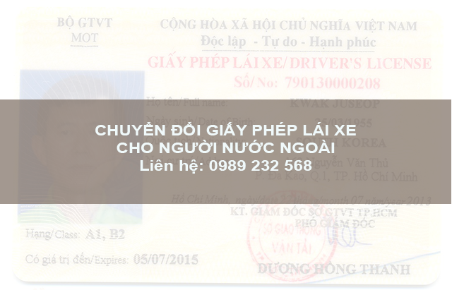 Chuyển đổi giấy phép lái xe