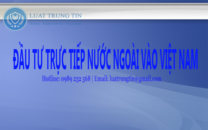 hình thức đầu tư trực tiếp nước ngoài