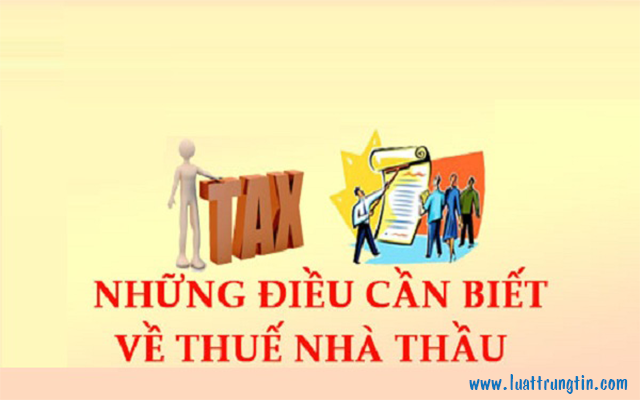 quy định về thuế nhà thầu