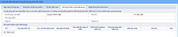 các bước công bố thực phẩm