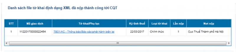 mở tờ khai thuế điện tử