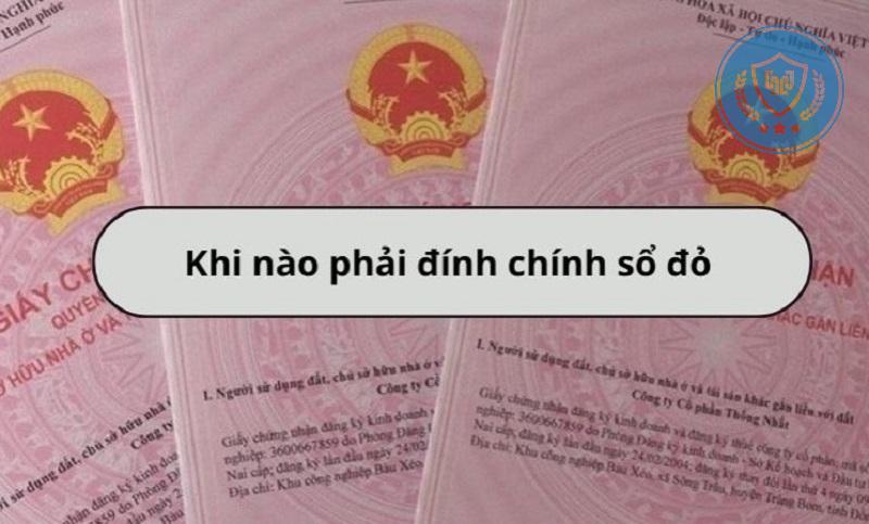 Khi nào phải đính chính Sổ đỏ?